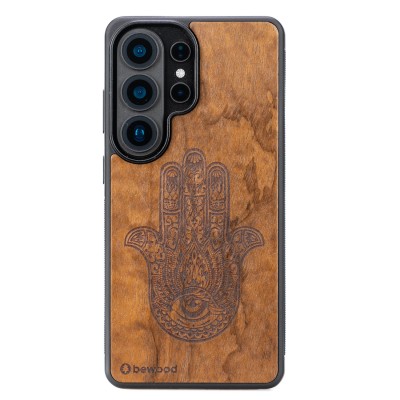 Obrazek dla: Drewniane Etui Bewood do Samsung Galaxy S26 Ultra HAMSA IMBUIA