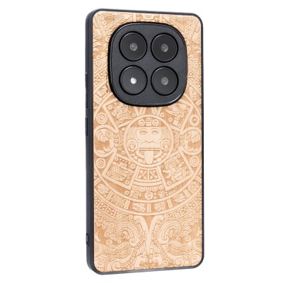 Obrazek 2 dla: Drewniane Etui Bewood do Xiaomi Redmi Note 15 5G KALENDARZ AZTECKI ANIEGRE