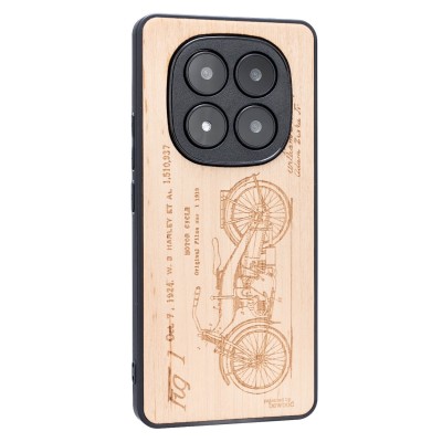 Obrazek 2 dla: Drewniane Etui Bewood do Xiaomi Redmi Note 15 5G HARLEY PATENT ANIEGRE