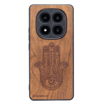 Obrazek dla: Drewniane Etui Bewood do Xiaomi Redmi Note 15 Pro Plus 5G HAMSA IMBUIA