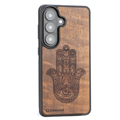 Obrazek 2 dla: Drewniane Etui Bewood do Samsung Galaxy A57 5G HAMSA IMBUIA