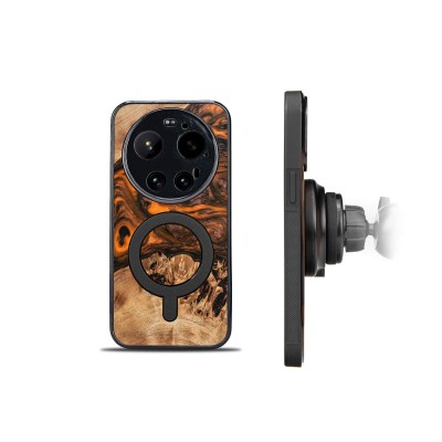 Picture 2 for: Bewood Resin Case for Xiaomi 17 Ultra  Orange with MagSafe